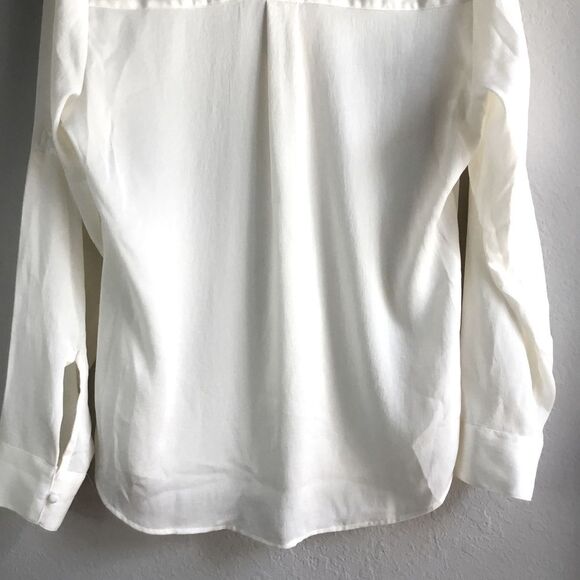 Express ruffle collar covered button and loop shirt Victorian western 1800s Med - Picture 7 of 9